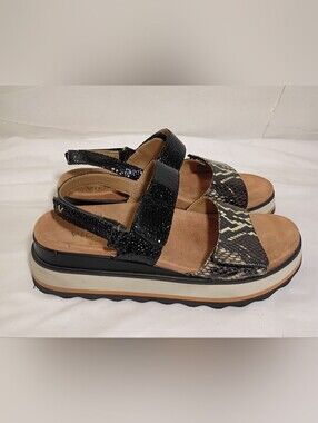 Vionic Brielle Ray SNK Backstrap 2" Platform Sandals Women's Size 6.5